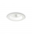 Basic recessed spotlight White aluminum 1 bulb 5.8cm