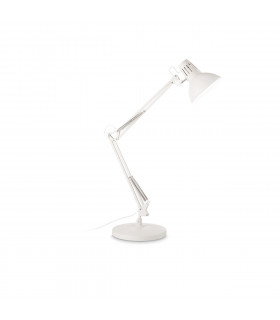 Lampada da tavolo Wally Metallo bianco 1 lampadina 58cm