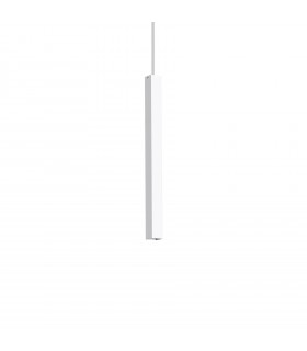 Design suspension Ultrathin White metal 1 bulb 55cm