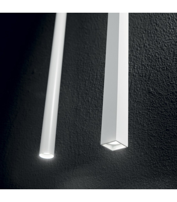 Design suspension Ultrathin White metal 1 bulb 55cm