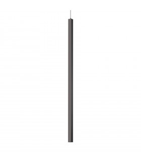 Suspensión de diseño Ultrafino Black Metal 1 bombilla 115cm