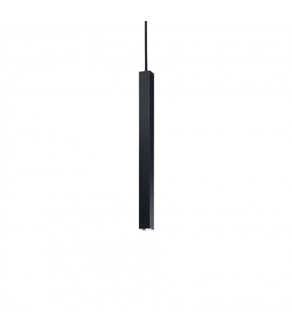 Diseño suspensión Ultrafino Black Metal 1 bombilla 55cm
