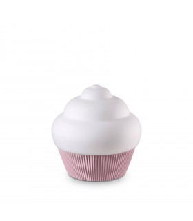 Lampada da tavolo Cupcake Rosa Metallo 1 lampadina 33cm