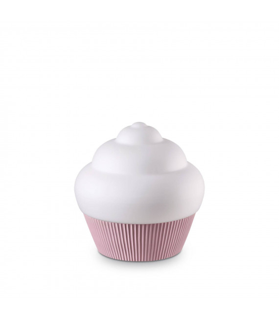 Lampada da tavolo Cupcake Rosa Metallo 1 lampadina 33cm