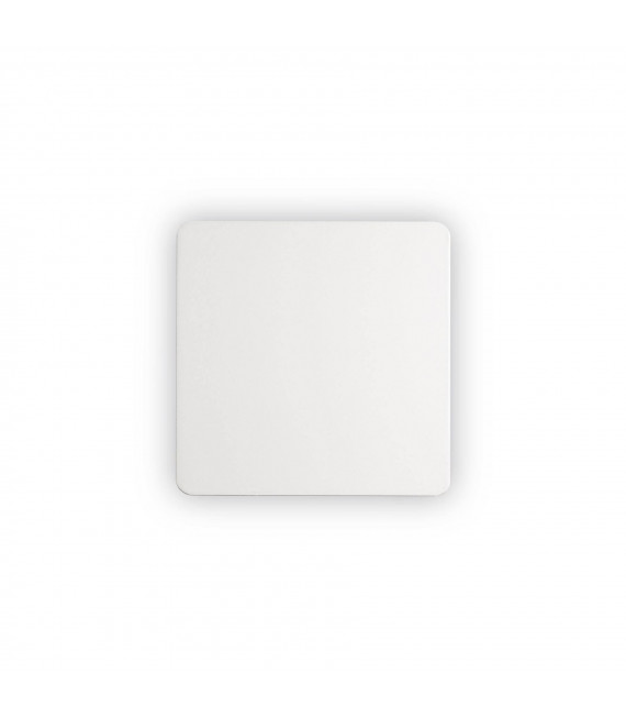 Aplique de pared Cover Aluminio blanco 1 bombilla 15cm