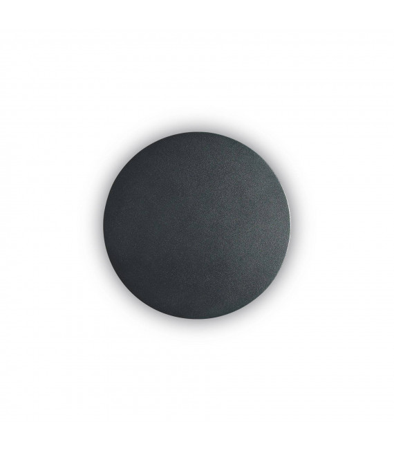 Applique Cover 1 luce Alluminio Nero