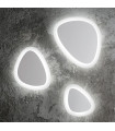 Integrated LED wall light Gingle White metal 125 bulbs 25cm