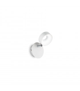 Wandleuchte mit Leselicht Oby Weiß Metall 1 Glühbirne 10cm