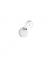 Applique avec liseuse Oby Métal blanc 1 ampoule 10cm
