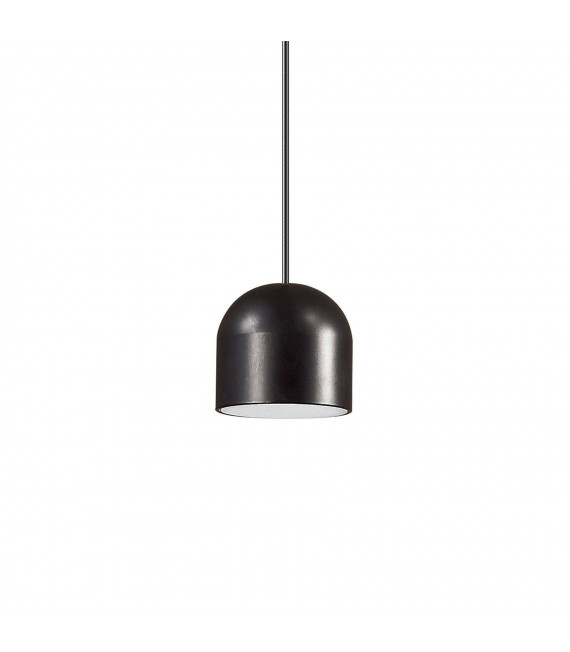 Suspension Tall Métal Noir 1 ampoule 20cm
