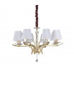 Candelabra of shades Pegaso Metal Satin brass 8 bulbs 66cm