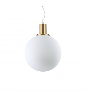 Loko pendant lamp White metal 1 bulb 56cm