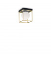 Ceiling light Lingotto Metal Antique brass 1 bulb 21.5cm