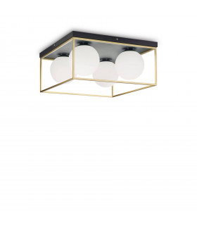 Ceiling lamp Lingotto Metal Antique brass 4 bulbs 21.5cm
