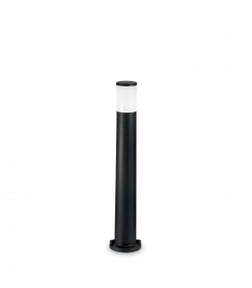 Garden bollard Amelia Plastic, resin Gray 1 bulb 80cm