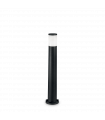 Garden bollard Amelia Plastic, resin Gray 1 bulb 80cm