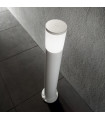 Garden bollard Amelia White resin 1 bulb 80cm