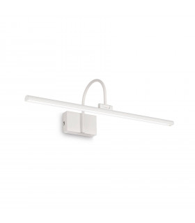 Applique à tableau Bonjour Métal blanc 1 ampoule 17,5cm