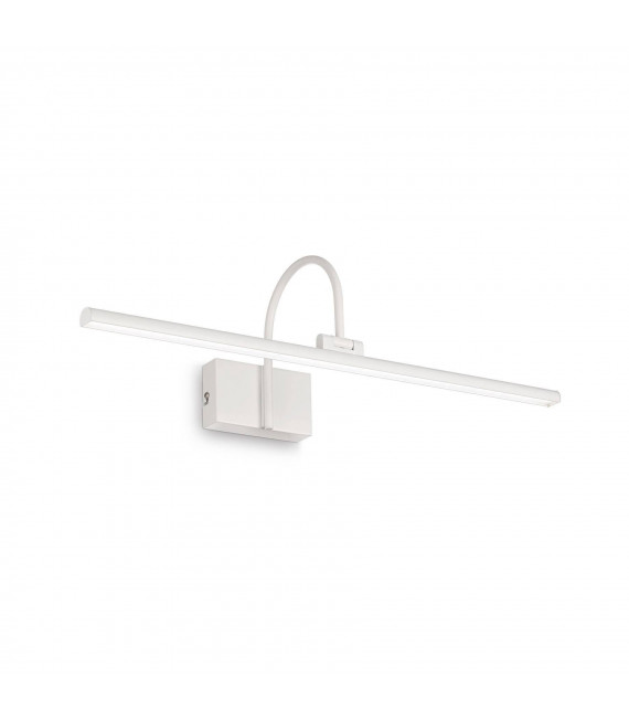 Applique à tableau Bonjour Métal blanc 1 ampoule 17,5cm