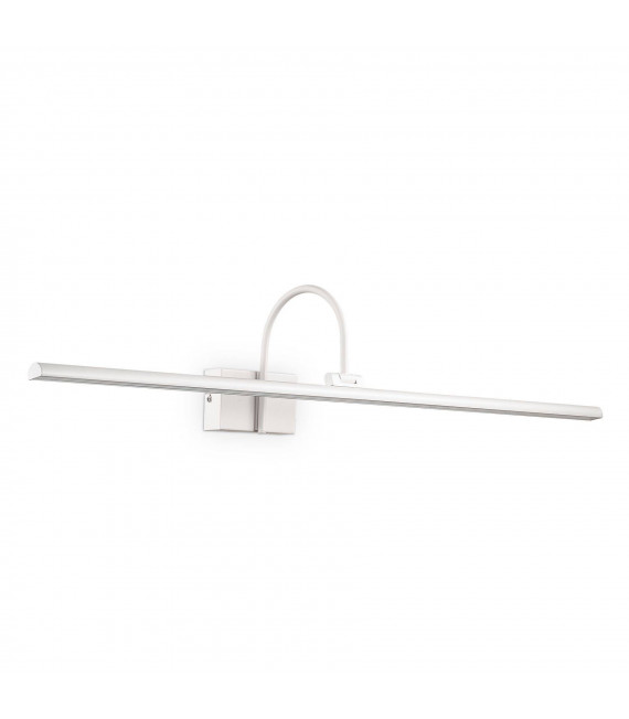 Applique à tableau Bonjour Métal blanc 1 ampoule 17,5cm