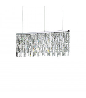 Elisir Metal Chrome pendant light 6 bulbs 48.5cm