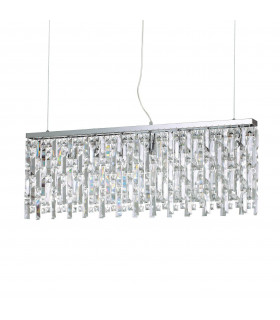 Elisir Metal Chrome pendant lamp 8 bulbs 48.5cm