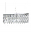 Suspension Elisir Métal Chrome 8 ampoules 48,5cm
