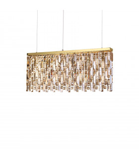 Suspension Elisir Métal Laiton 6 ampoules 48,5cm