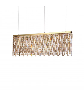 Ciondolo Elisir in metallo ottone 8 lampadine 48,5 cm