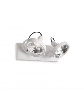 Plafón Glim White metal 2 bombillas 19cm