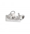 Ceiling light Glim White metal 2 bulbs 19cm