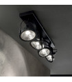 Ceiling lamp Glim Black Metal 4 bulbs 19cm