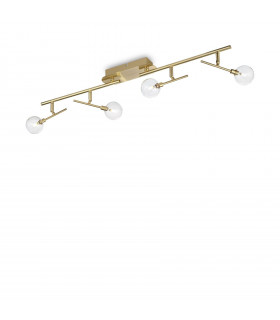 Maracas spotlight bar Metal Antique brass 4 bulbs 20cm