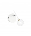 Spotlight Maracas Glass, metal Brass 1 bulb 20cm