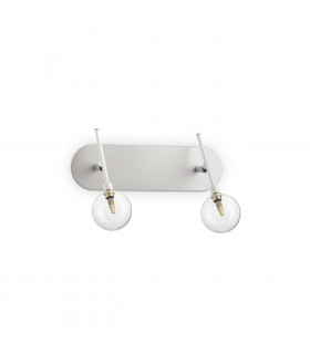 Faretto Maracas Vetro, metallo Ottone 2 lampadine 27cm