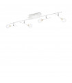 Barre de spots Maracas Verre,métal Laiton 4 ampoules 20cm