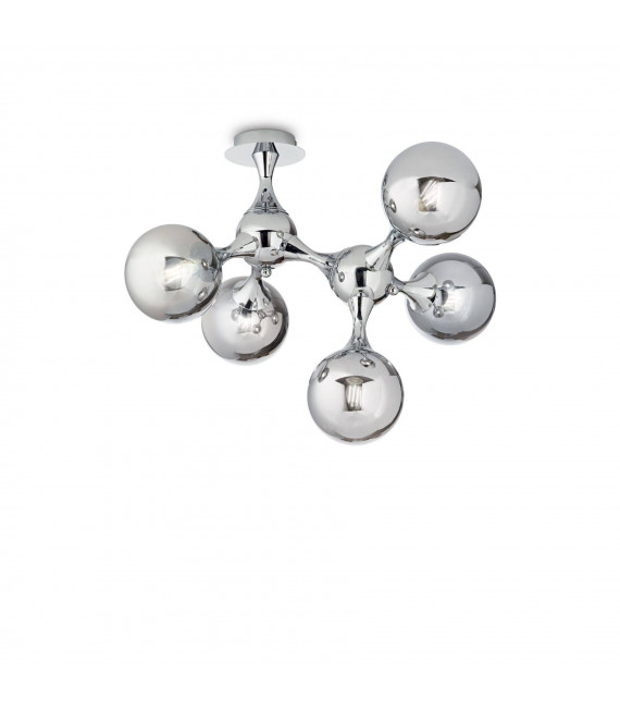 Ceiling light Nodi Metal Chrome 5 bulbs 55cm