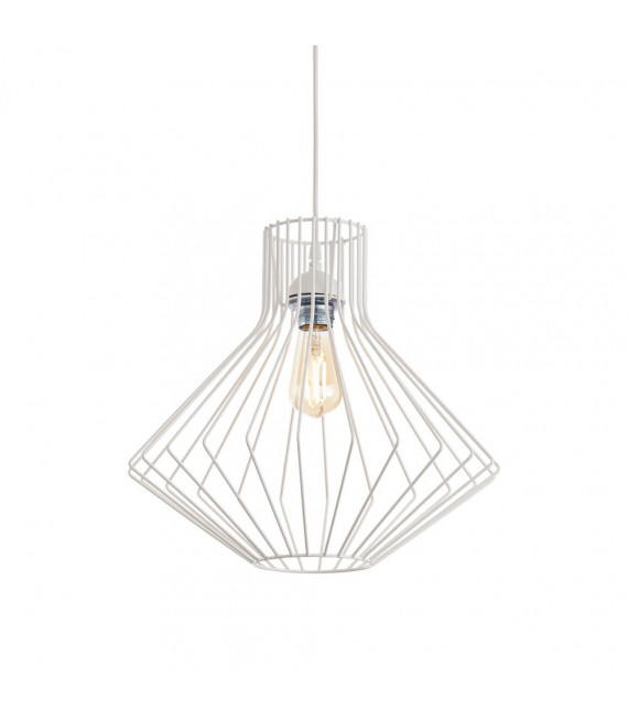 Ampolla pendant light 1 bulb White metal