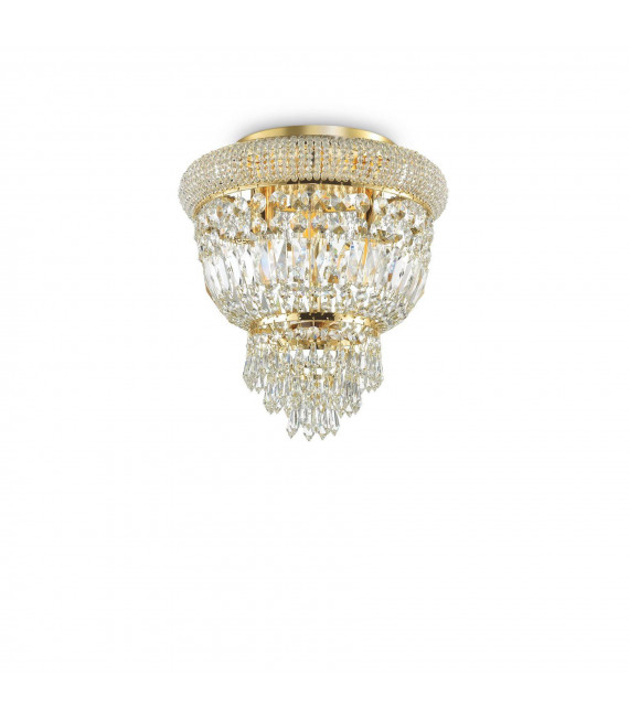 Plafonnier Design Dubai Métal Laiton 3 ampoules 35,5cm