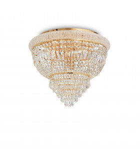 Plafón Diseño Dubai Metal Latón 6 bombillas 44cm