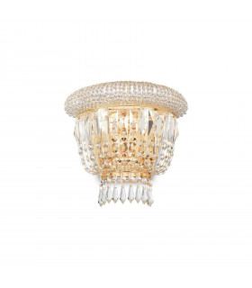 Design-Wandleuchte Dubai Metal Messing 2-flammig 23cm