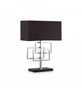 Lampe de table Luxury Métal Chrome 1 ampoule 46,5cm
