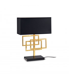Lampada da tavolo Luxury Metal Brass 1 lampadina 46,5 cm