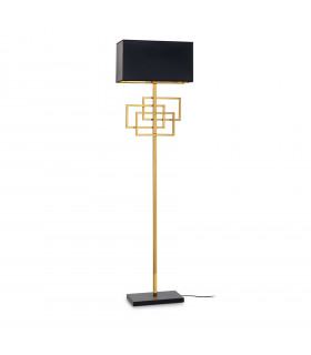 Floor lamp Luxury Metal Brass 1 bulb 162cm