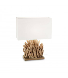 Lampada da tavolo Snell Legno bianco 1 lampadina 50cm