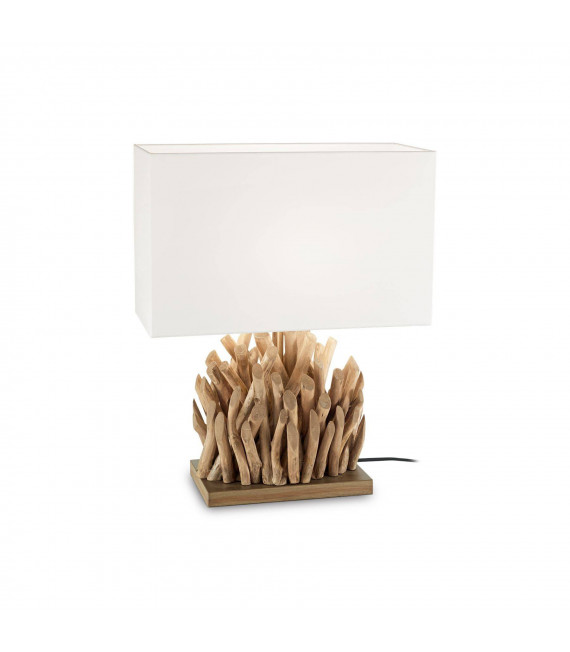 Lampada da tavolo Snell Legno bianco 1 lampadina 50cm