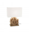 Lampe de table Snell Bois blanc 1 ampoule 50cm