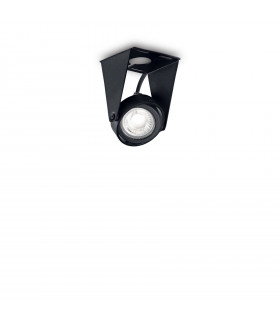 Ceiling light Channel Black Metal 1 bulb 10cm