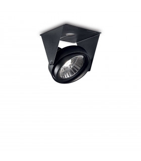 Plafonnier Channel Métal Noir 1 ampoule 11cm