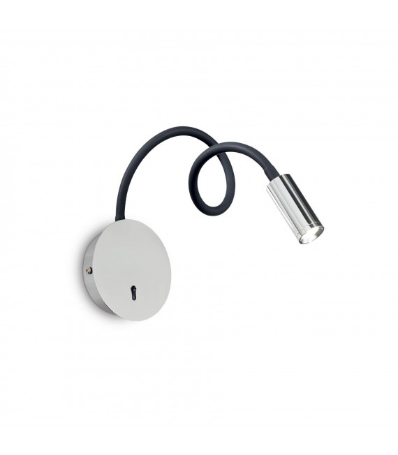 Aplique de pared con luz de lectura Focus-2 1 bombilla Metal Cromo